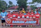 COACH BIMA SAKTI BERI BANTUAN BOLA SSB GARUDA YUNIOR PEKANBARU