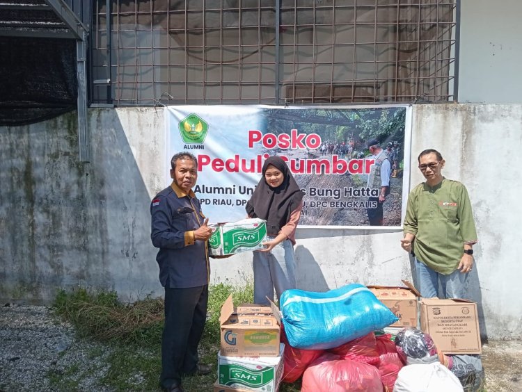 Alumni UBH Dirikan Posko Untuk Masyarakat Riau Peduli Bencana Sumbar