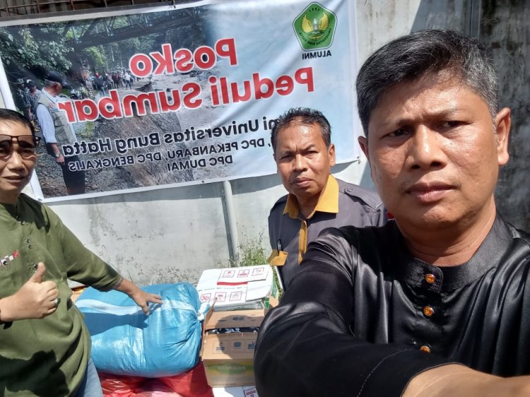 Alumni UBH Dirikan Posko Untuk Masyarakat Riau Peduli Bencana Sumbar