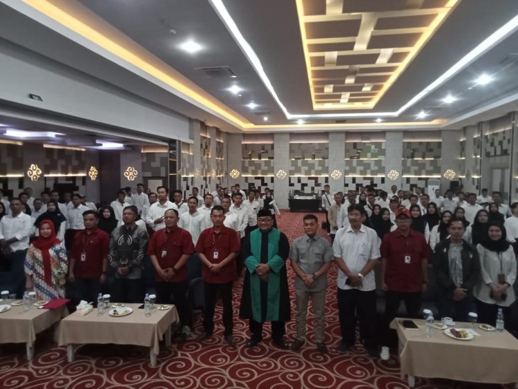 Sah, Pelantikan Pengawas TPS Bukit Raya Untuk Pilkada Serentak Di Pekanbaru  Berjalan Lancar
