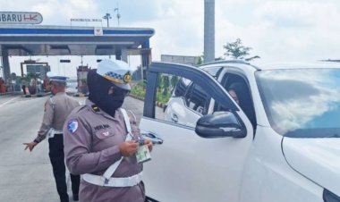 Lantas Polda Riau Gelar Razia Di Tol Permai