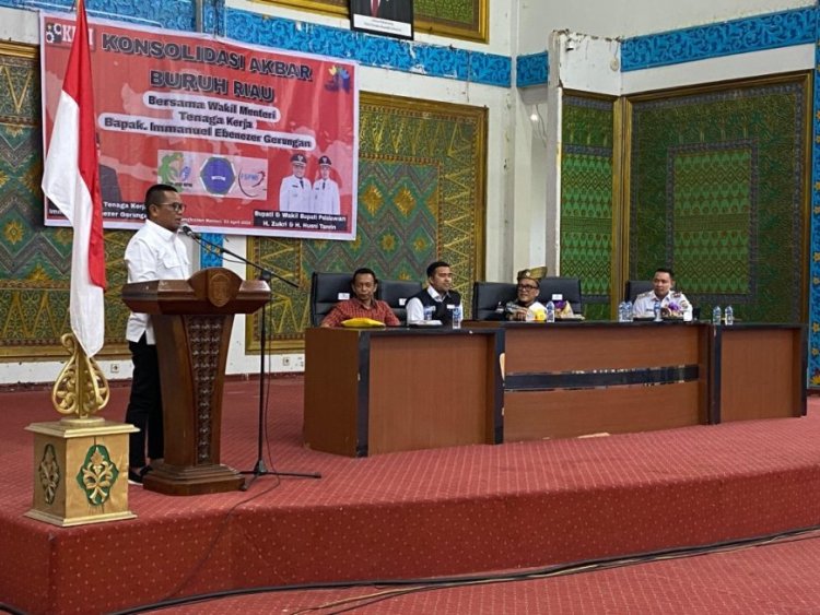 Bupati Pelalawan Lakukan Koordinasi Akbar Sama Buruh