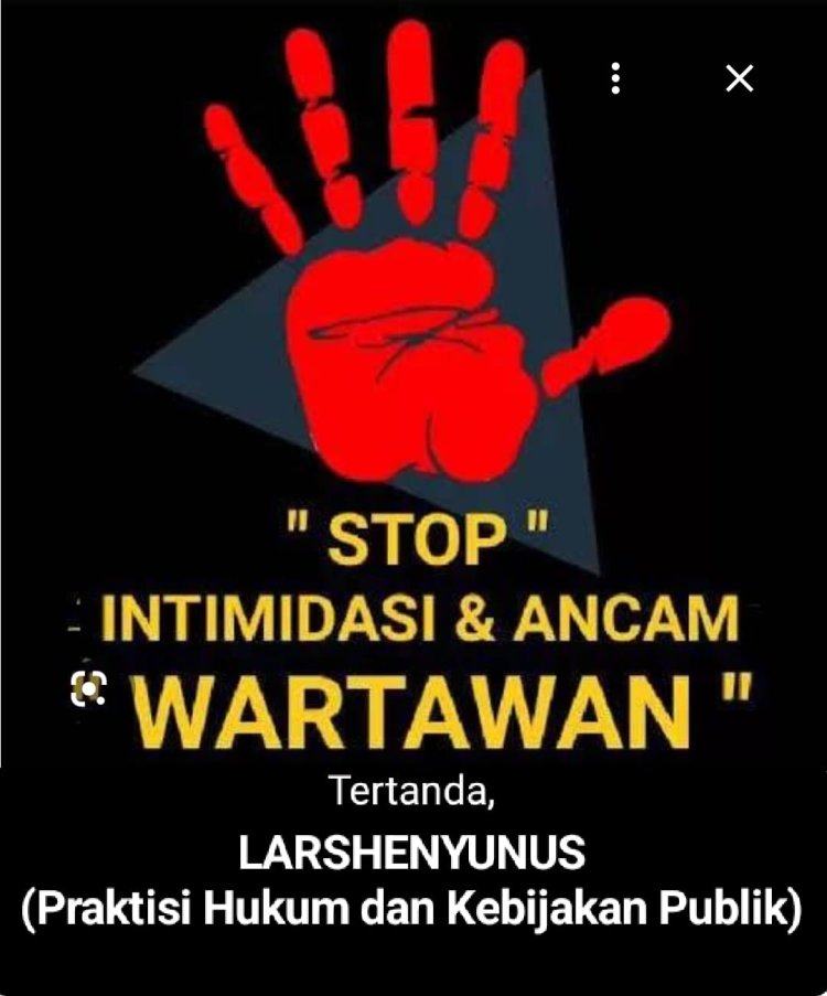 Larshen Yunus: Wartawan Tidak Boleh Langsung Dipidana