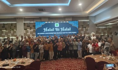 Menyala, Ketum Alumni Mardiansyah Dan Wakil Walikota Pekanbaru Hadir Halal Bi Halal Alumni Universitas Bung Hatta DPD Riau