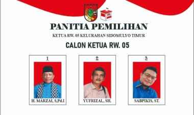 Menyala, 7 Panitia Pemilihan Calon Ketua RW 05 Sidomulyo Timur Pekanbaru Merasa Terganggu