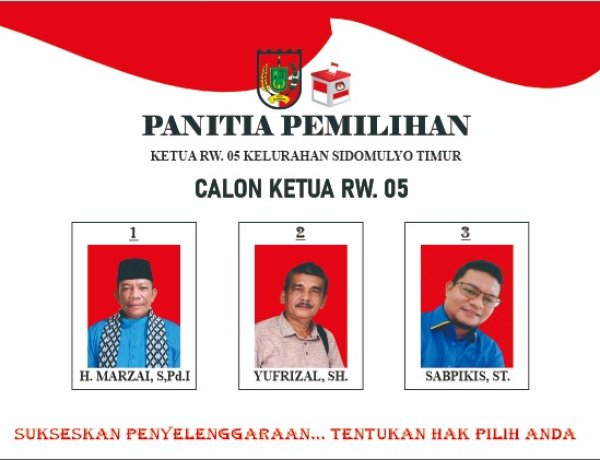 Menyala, 7 Panitia Pemilihan Calon Ketua RW 05 Sidomulyo Timur Pekanbaru Merasa Terganggu