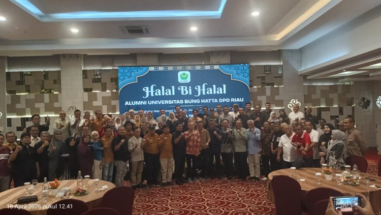 Menyala, Ketum Alumni Mardiansyah Dan Wakil Walikota Pekanbaru Hadir Halal Bi Halal Alumni Universitas Bung Hatta DPD Riau