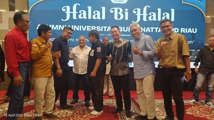 Menyala, Ketum Alumni Mardiansyah Dan Wakil Walikota Pekanbaru Hadir Halal Bi Halal Alumni Universitas Bung Hatta DPD Riau