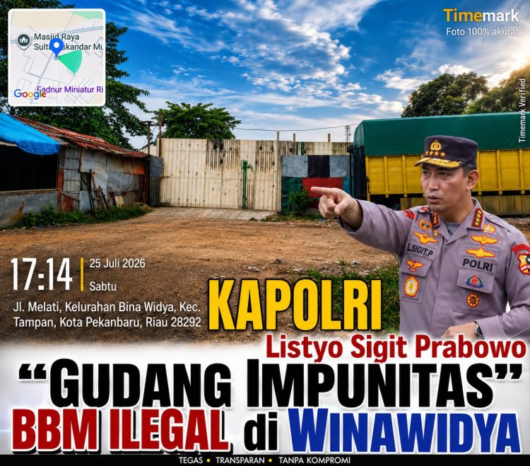 KPK TIPIKOR: KAPOLDA RIAU “Gudang Impunitas”  BBM Ilegal di Winawidya Tak Tersentuh, Hari Ini Kita Tuntut BOS Besarnya Dijebloskan! Bukan Sekadar Digoreng di Media!