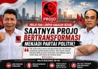 Waww, Projo Riau Usulkan Projo Jadi Partai Politik