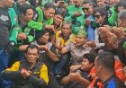 Jenderal Herry Heryawan Dilepas Driver Ojol FKSOPB Di Depan Polda Riau